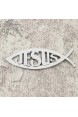 Автоэмблема "Рыбка Jesus"